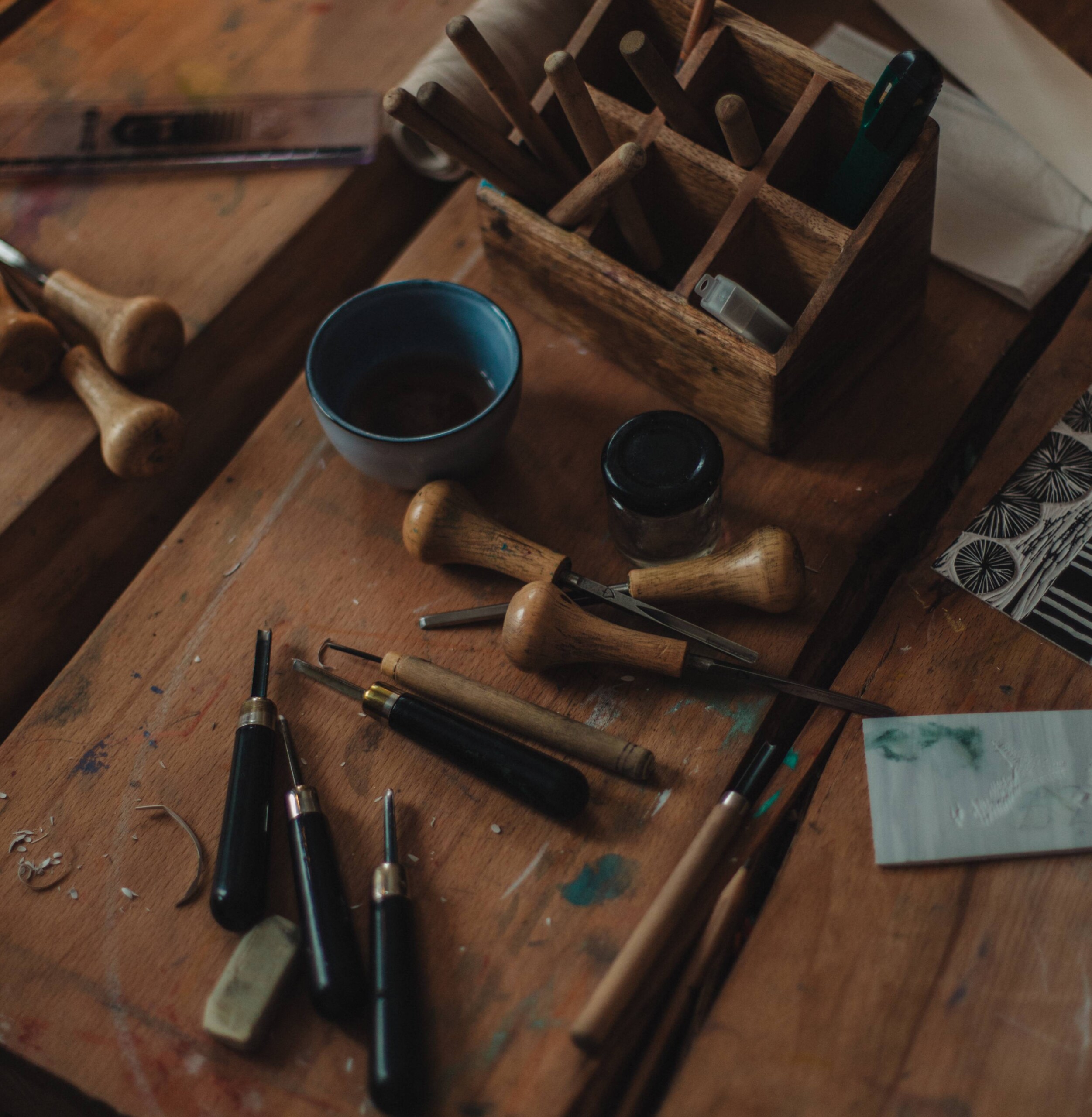 linoryt blockprinting